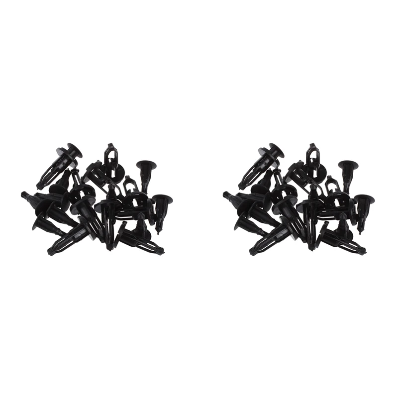 

20 Pieces Car Extendable Screw Rivet Plastic Black Hole 9 Mm