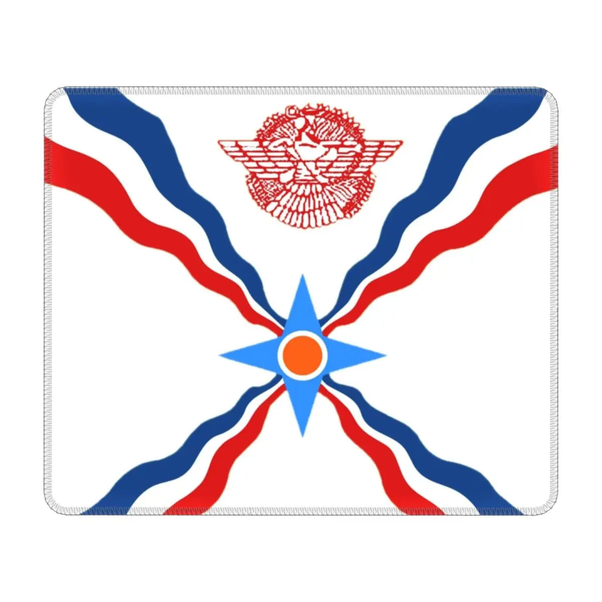 

Assyrian Suryoyo Flag Mouse Pad Custom Anti-Slip Rubber Base Gaming Mousepad Accessories Syriac Aram Office Computer PC Mat