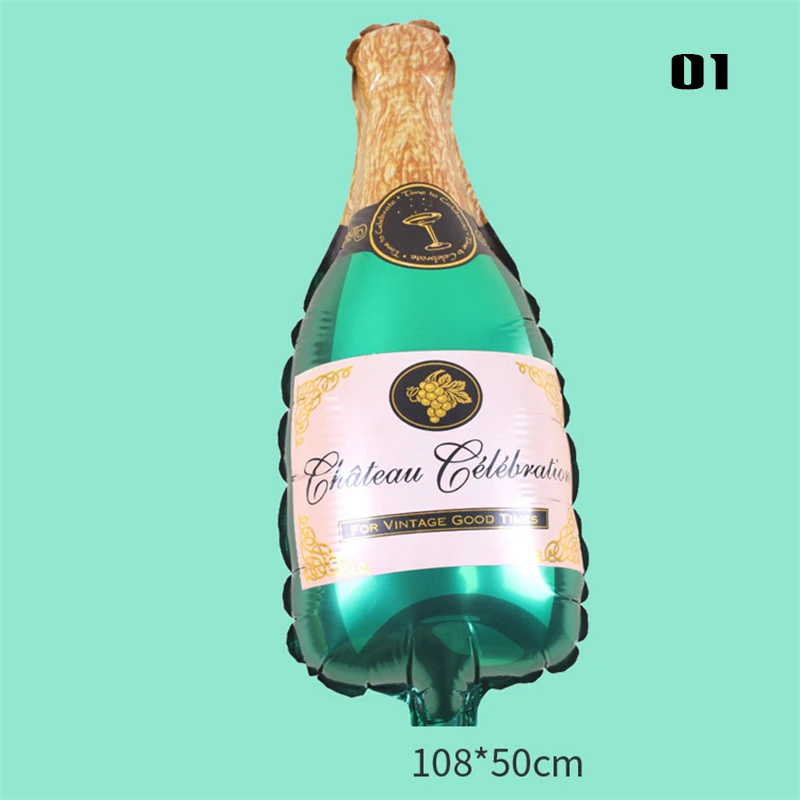

Большая алюминиевая фольга шарики в виде бутылок шампанского/винная бутылка/Напитки/в форме Кубка шары украшение для дня рождения дома