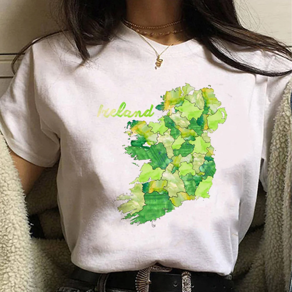 

Watercolor Countries t-shirts women summer graphic top girl anime 2000s funny clothing