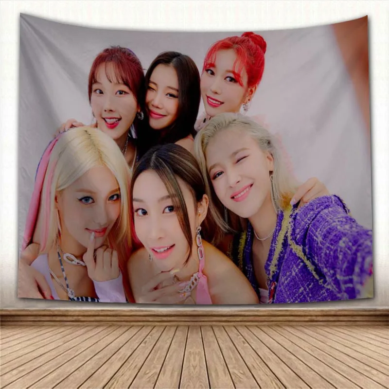 Настенный Гобелен KPOP Momoland настенный тканевый гобелен художественное украшение