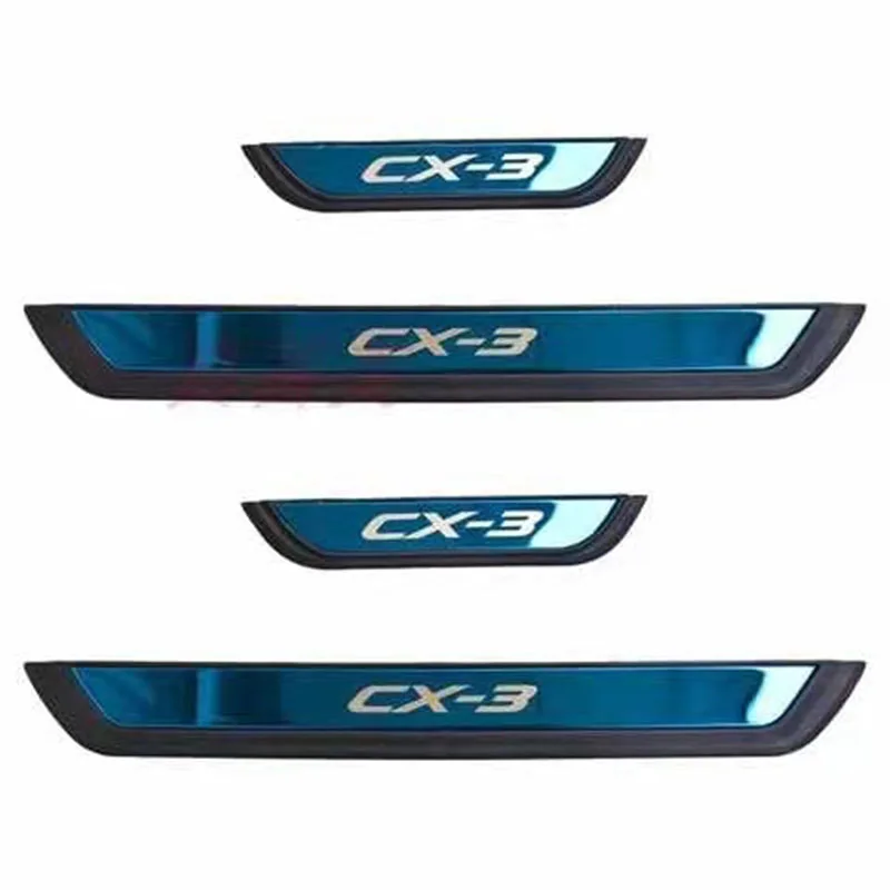 Для Mazda CX-3 CX3 аксессуар 2021 2020 2019 2016-2018 защитная накладка из нержавеющей стали на