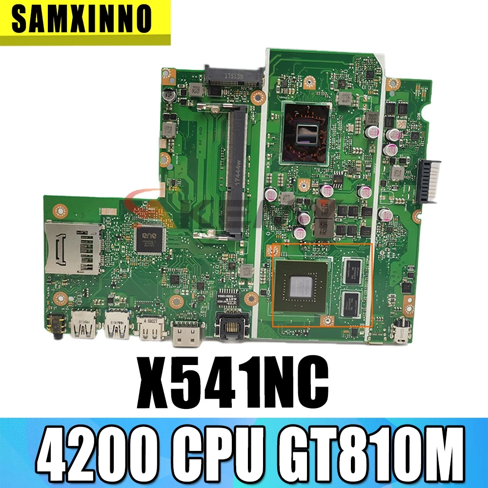 

Материнская плата X541NC для ноутбука ASUS X541NC, оригинальная материнская плата Pentium 4200 CPU GT810M