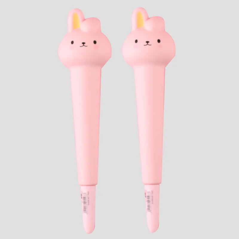 

2pcs rabbit decompression pen cute creative cartoon students use decompression gel pen
