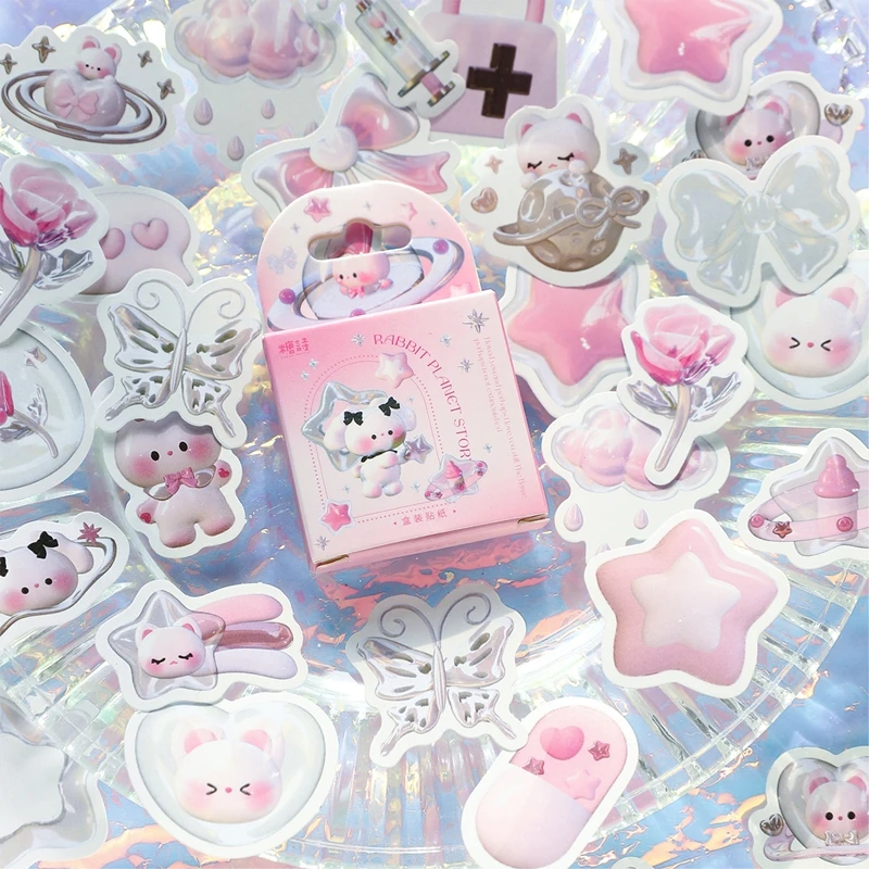 

46Pcs/lot Cute Sweetheart Store Series Stickers Sealing DIY Material Decorative Adhesive Sticker Planner Art Supplies Stationery