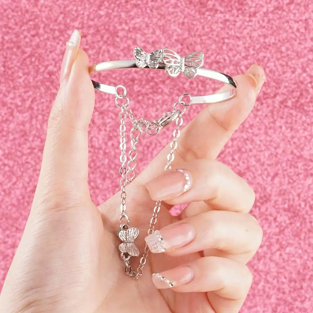 Двухслойный темпераментный браслет-бабочка в стиле ретро уникальный дизайн