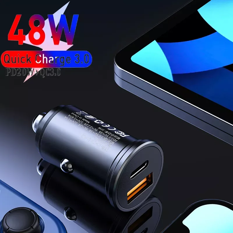 

USB Car Charger 48W Fast Charing 2 Port USB Car Cigarette Socket Lighter For Car USB Charger Power