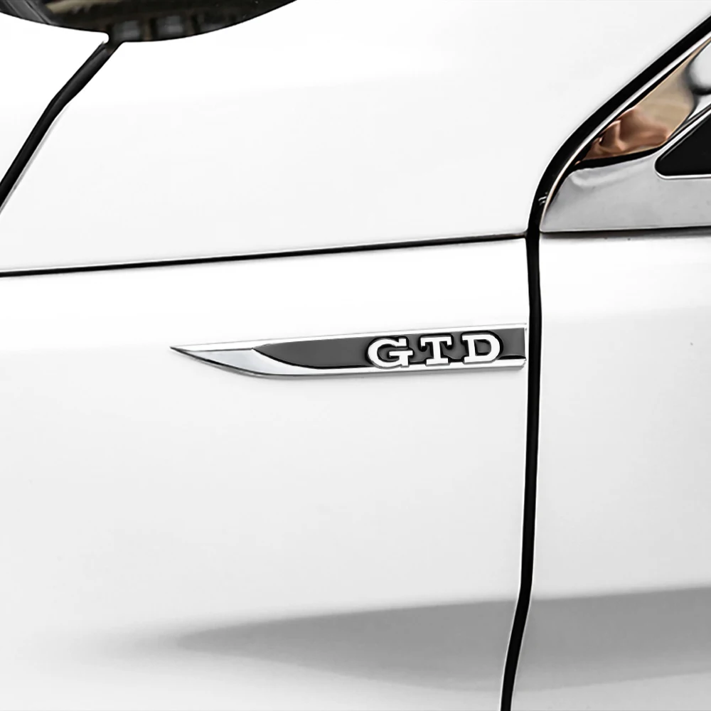 2 шт. 3D металлическая эпоксидная наклейка на боковое крыло автомобиля нож значок