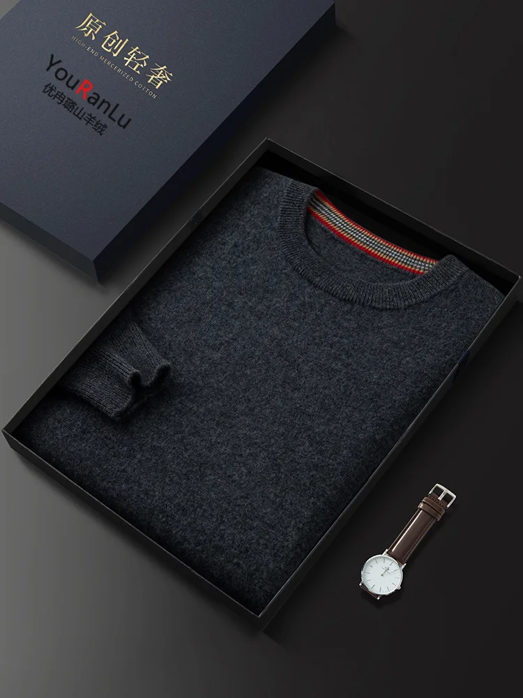 

Leher свитер, пуловер, сложенный на 100% дюйм, Модный пуловер, размер S M L XL 2XL