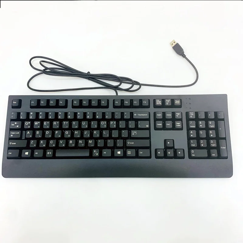 Фото Новая сменная USB-клавиатура для Lenovo KB1021 Корейская версия корейский обучающий ноутбук Настольный компьютер Корейская клавиатура 5,0 №4