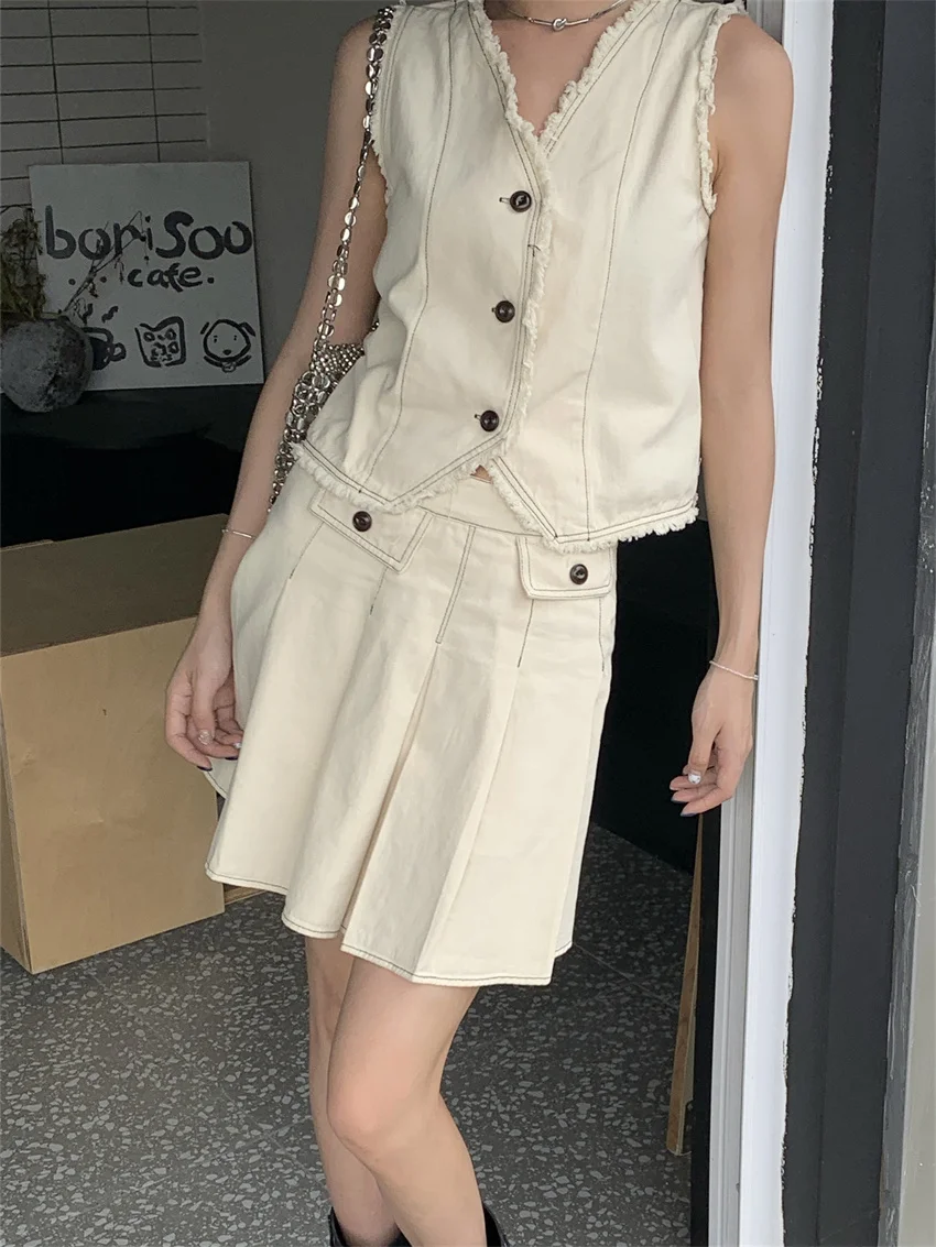 Женская плиссированная мини-юбка PLAMTEE элегантная повседневная одежда для работы