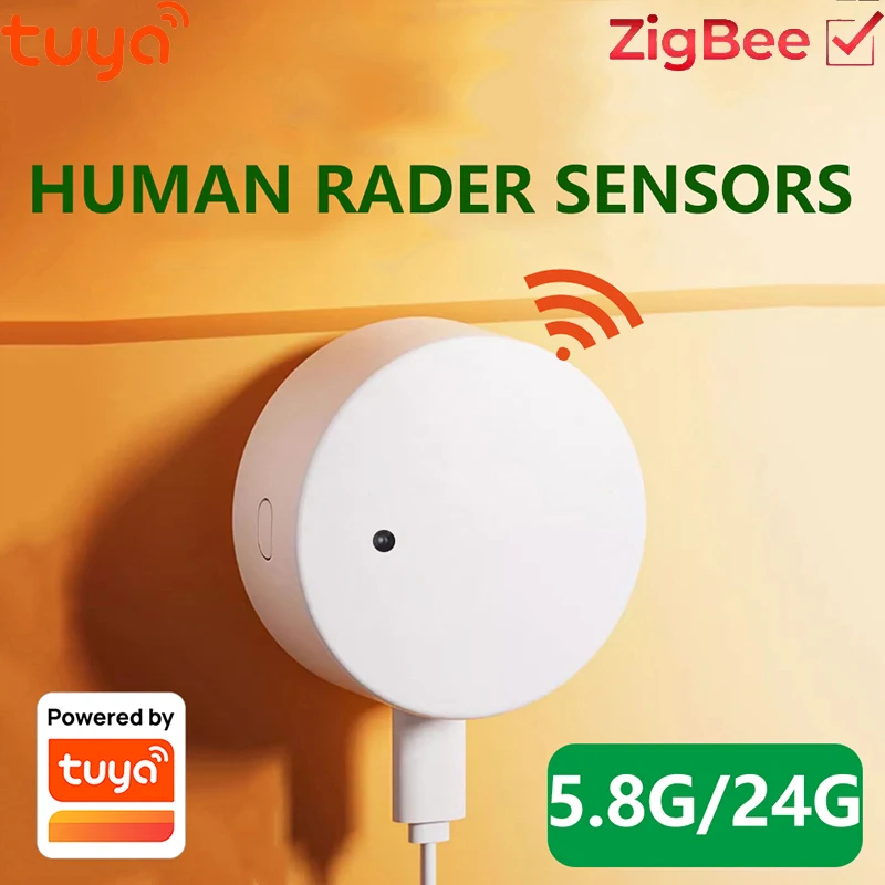 Умный Датчик Присутствия Человека Tuya Zigbee-радарный Детектор Движения