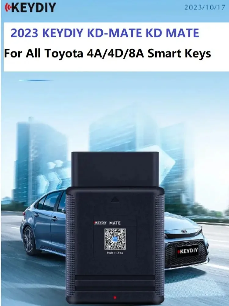 Смарт-ключ CN007158 KD MATE OBD + BA7EQ 2 кнопки для Toyota Yaris Auris чип P1 88 0020 8A 433 МГц номер детали
