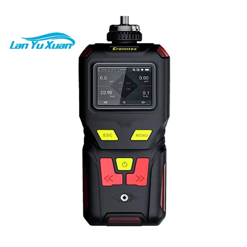 

Portable Pumping 4 In 1 Alarm Gas Detector Customize For Gases EX O2 H2S CO CO2 CH4 C2H4 VOCS PM O3 Gas Leak Detector