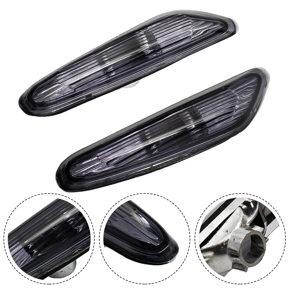 Turn Indicator Flasher For BMW 3 Series E46 2000-2005 12V 55W PMMA Portable Signal Grey Car Side Marker Light Case