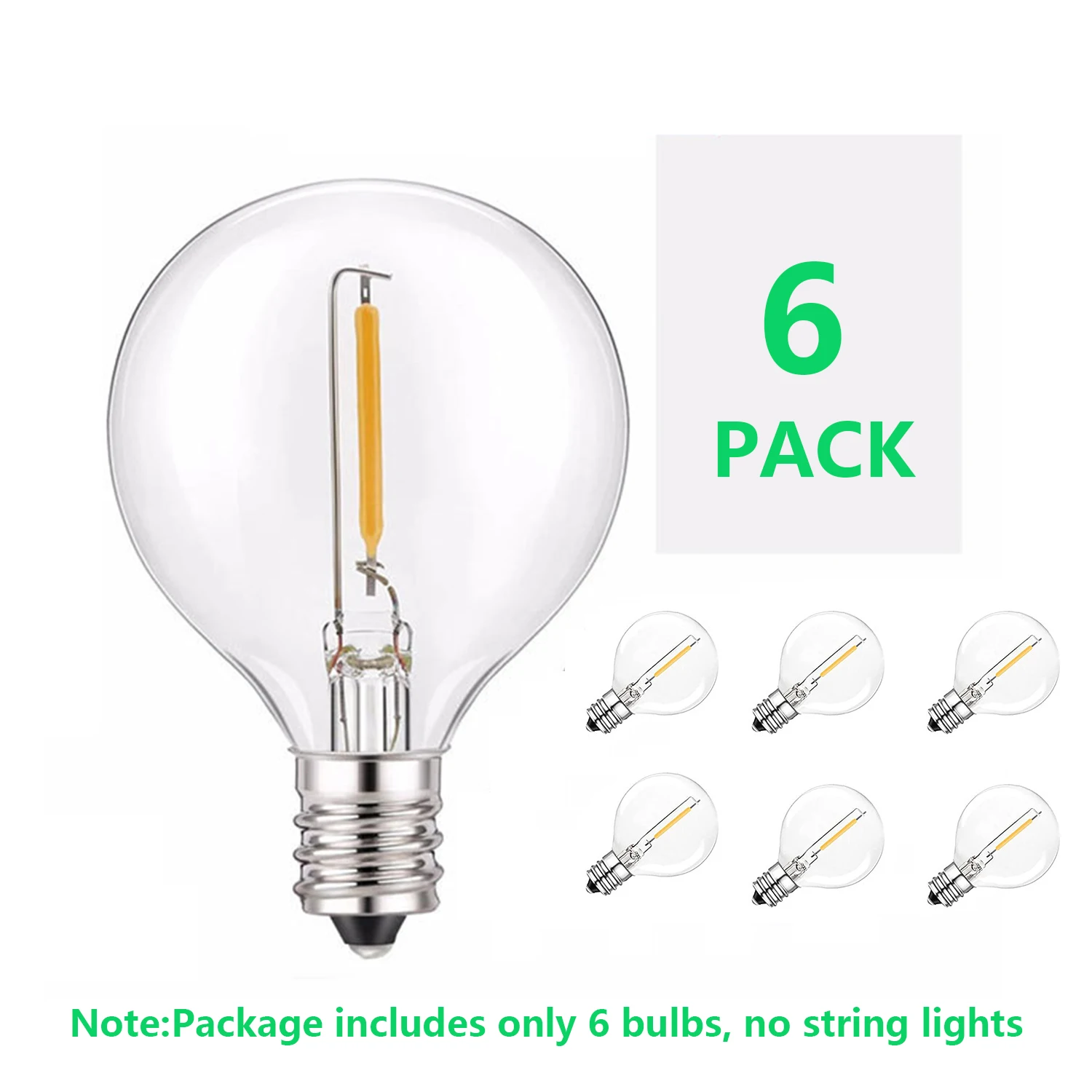 

LED лампочка G40 E12 KIKIELF 6/25шт