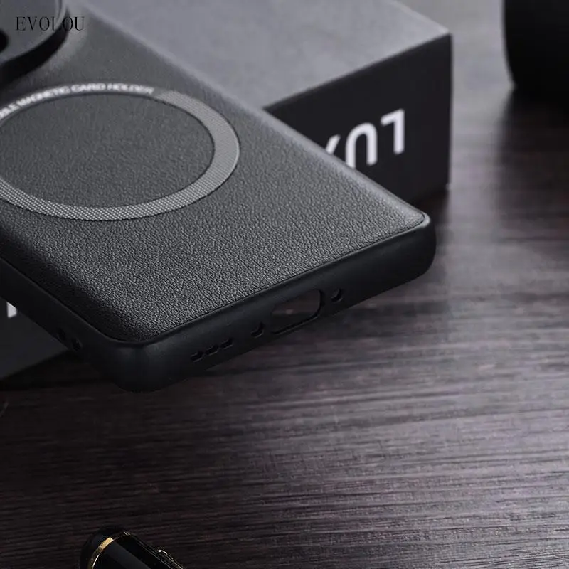 Магнитный чехол из искусственной кожи для Oppo Find X7 Ultra X7pro