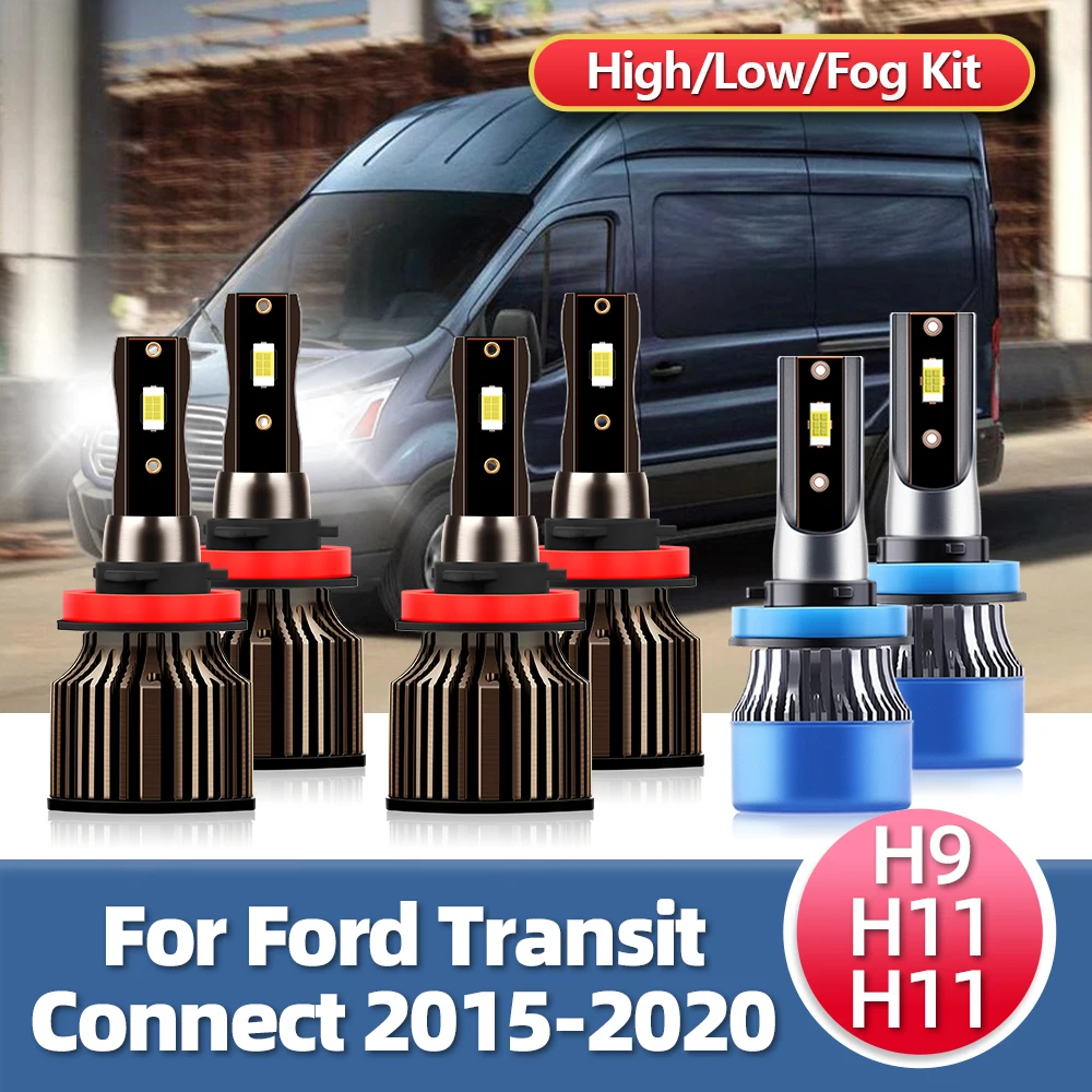 

2/6 шт., лампы для Фар Ford Transit Connect 2014 2015-2020