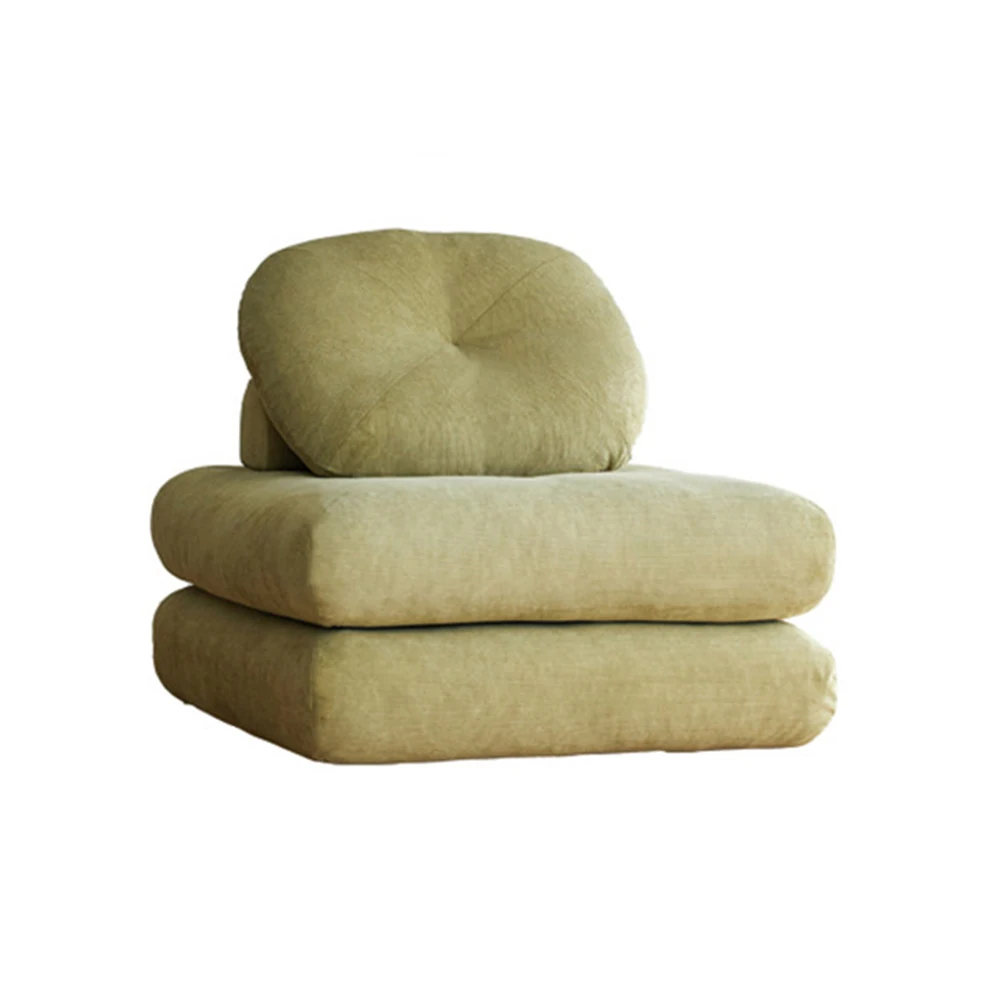 

Foldable Sofa Single Sofa Living Room Furniture Tofu Block Northern Europe Style Modern Simplicity Fabric Cotton