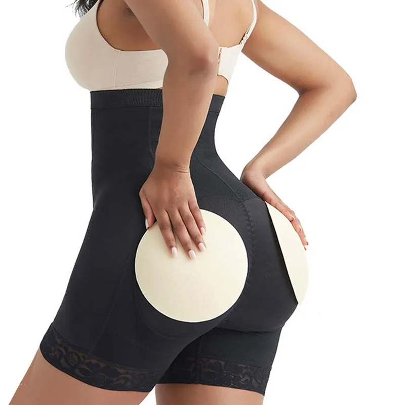 

Strapless Padded Butt Lifter For Women High Waist Slimming Shapewear Eye N Hook Tummy Control Shaping Shorts Underwear