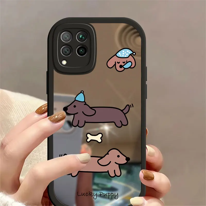 Чехол для макияжа Honor 20 Nova 5T с зеркалом Huawei 7 SE 7i 6 4E Y9 Prime 2019 Magic 5 Pro мягкий милый