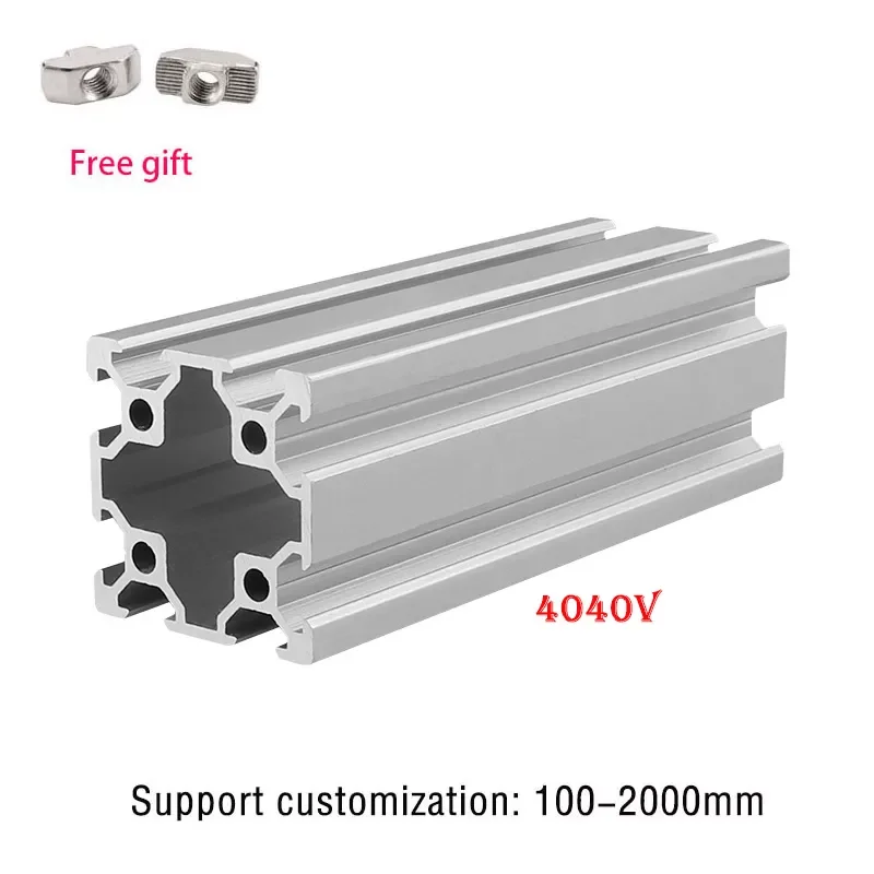 

3D Printer 2pcs Aluminum Profile 4040 V-Slot Extrusion Frame For Laser Engraving Machine Camera Slider Furnitur 100-1200mm