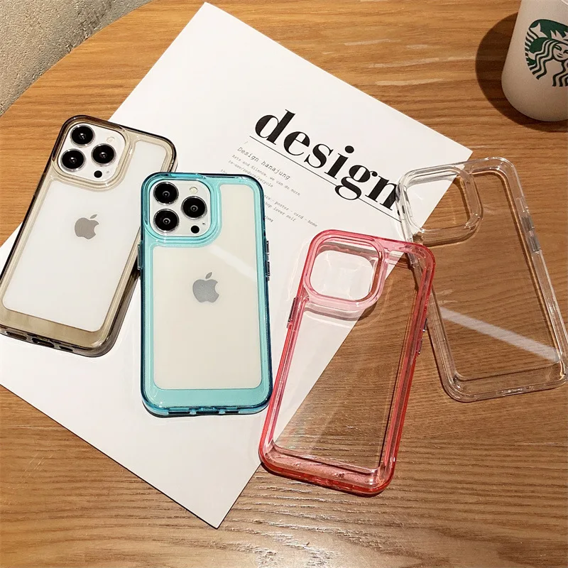 

Phone Case 2022 Transparent Crystal Designed for iPhone 14 13 12 Pro Max mini Case[Military Drop Protection]Shockproof Protector
