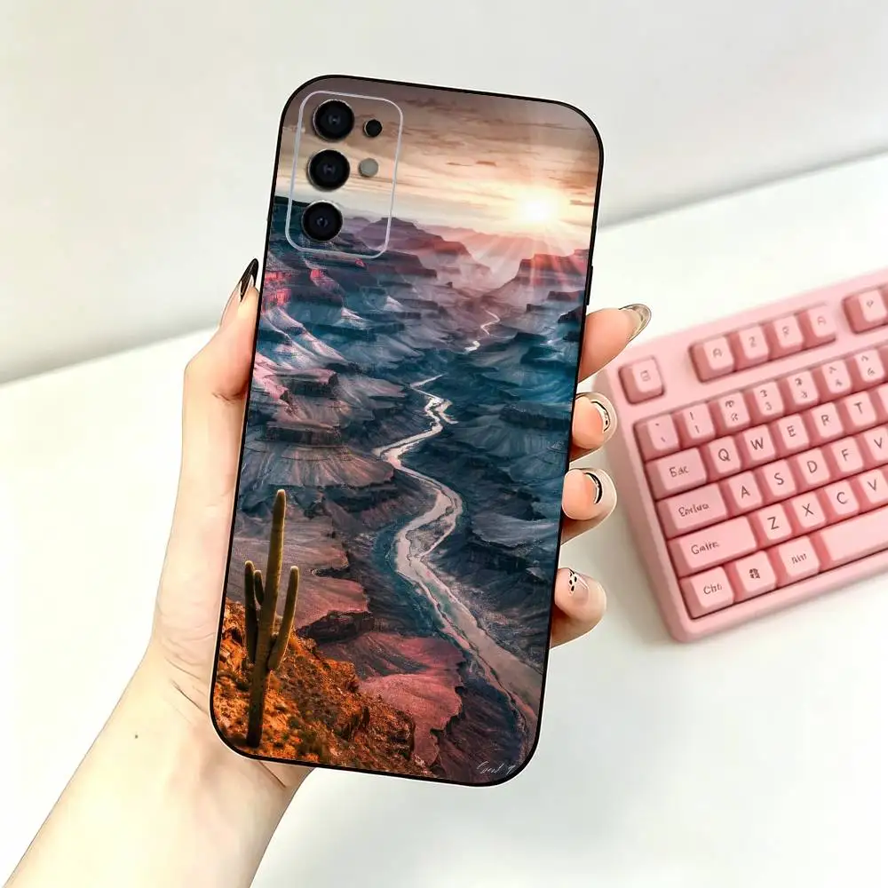 Чехол для телефона Samsung S26,25,24,21,22,21,20,10,9,8,7,6,Ultra,Plus,Fe, Lite с изображением Гранд-Каньона, черный цвет (art.: 3920dbcb97254) - 3920dbcb97254