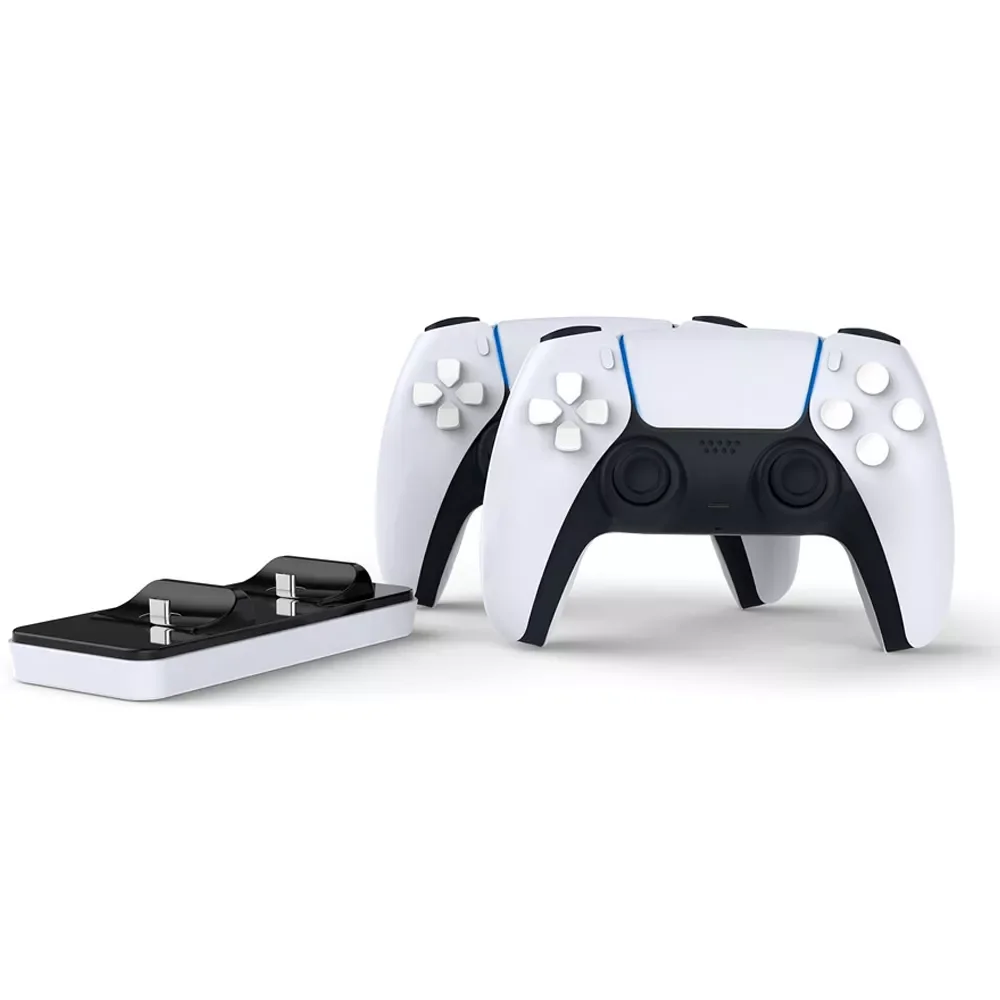 Enlarge Portable ps5 controller charger charging station dualsense  Dual usb charging dock type c with DOBE charging fast