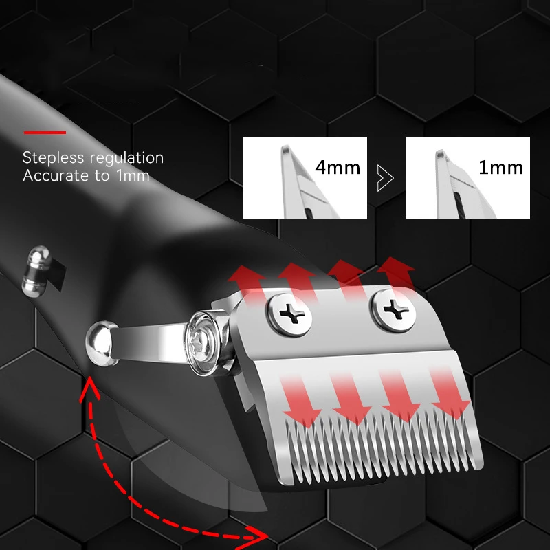 Kemei черно-белая машинка для стрижки волос мужская электрическая бритва