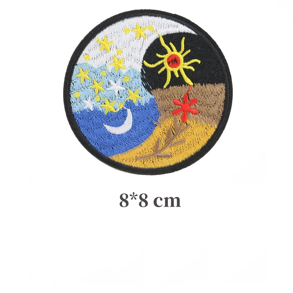 Китайские нашивки Tai-Chi YIN-YANG Bagua железные для рюкзака значок одежды сделай сам