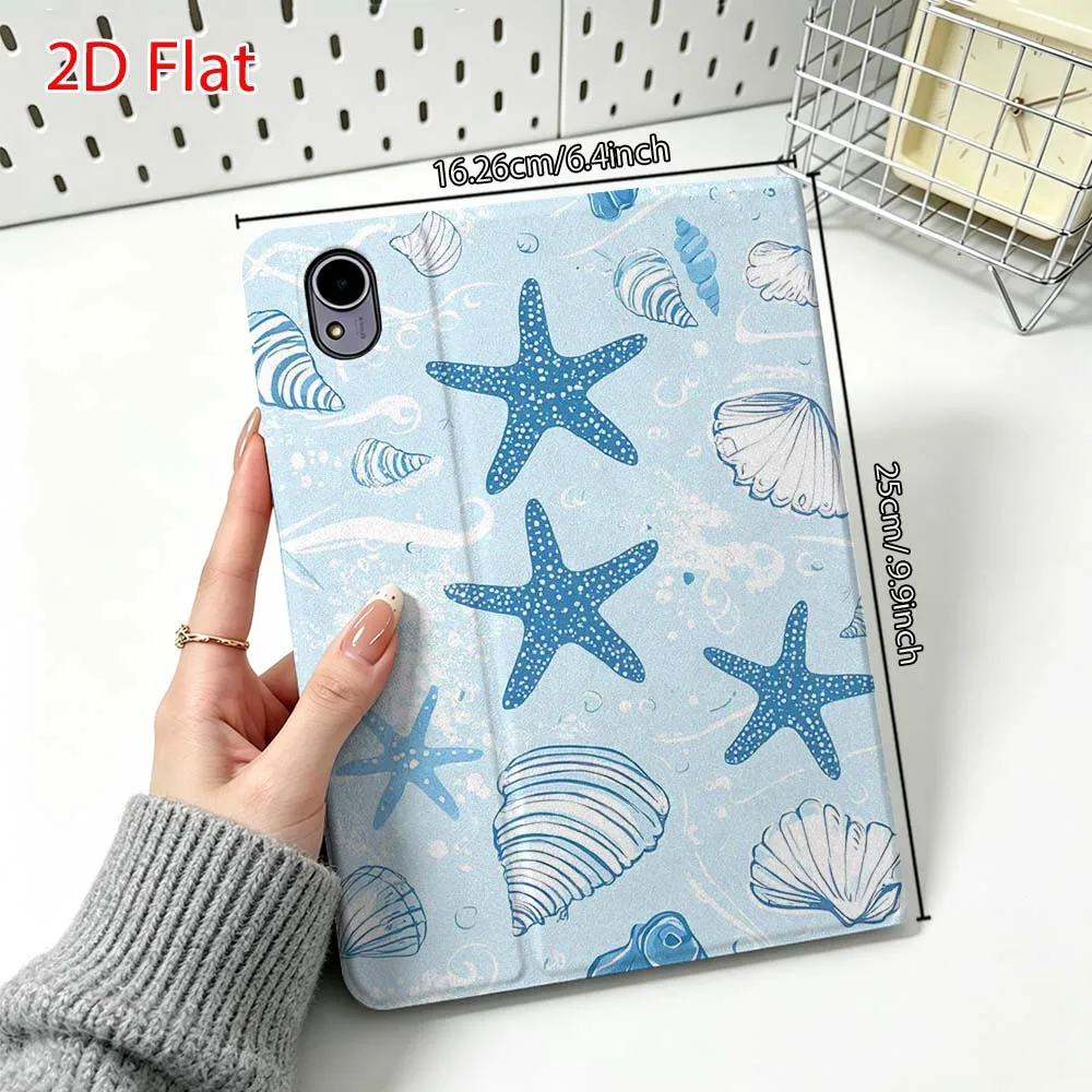 Фото Чехол для планшетов Huawei MediaPad MatePad Honor Pro V6 9 V8 X9 12 X 13.3 SE 11 11.5 дюймов с рисунком синих морских звезд, популярный №4