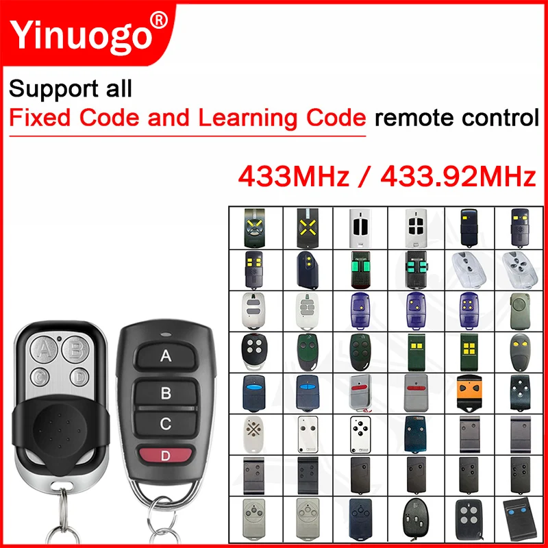 Пульт дистанционного управления гаражными воротами 433МГц с фиксированным кодом