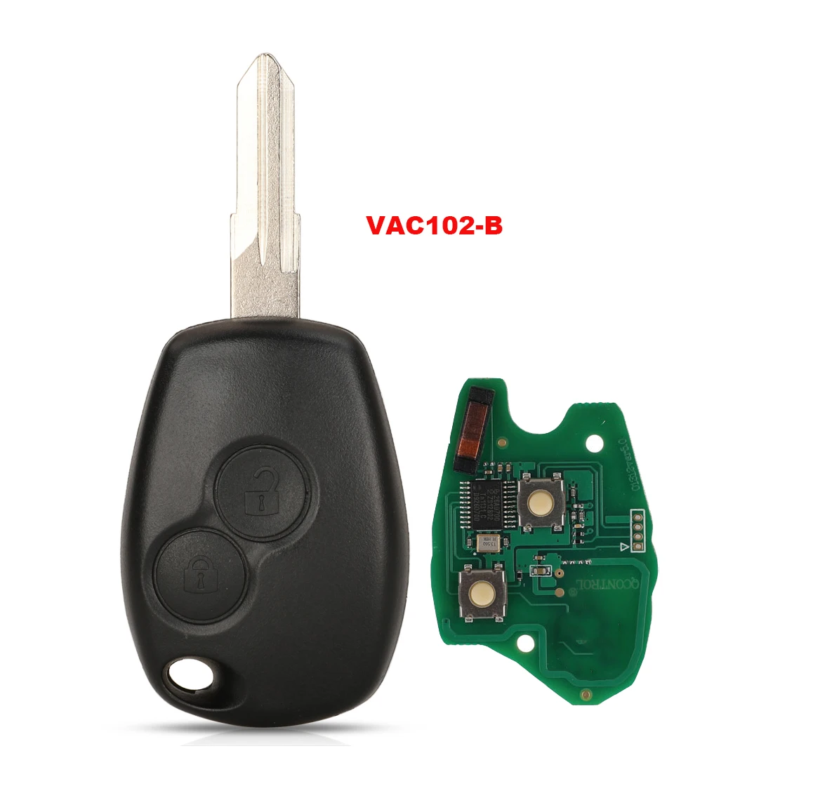 Jingyuqin 2 кнопки дистанционного ключа для Renault Duster модус Клио 3 Twingo DACIA Logan Sandero Kangoo 433 МГц PCF7947 PCF7946 чип