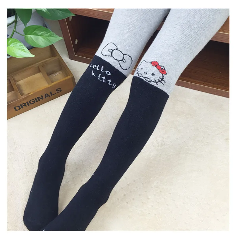 

Hello Kitty Kids Girls Pantyhose Cute Caroon Minnie Mouse Baby Stockings Kawaii Thicken Pantalones Winter Pantyhose