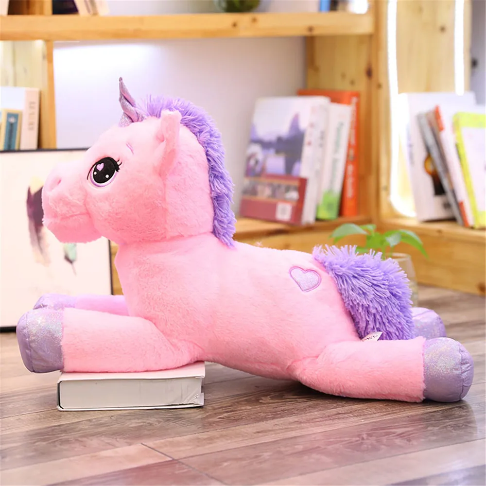 For Drop shipping New Giant Unicorn Plush Toy Soft Stuffed Popular Cartoon Dolls Animal Horse Toys for Children Girl |