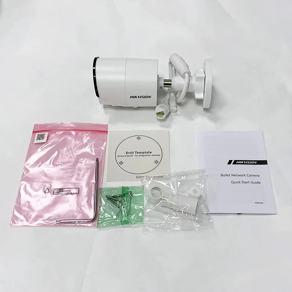 HIKVISION DS-2CD2086G2-IU Английская версия 8MP IP камера Bullet с встроенным микрофоном, поддержка PoE, ИК-подсветка 30м, уличное использование.