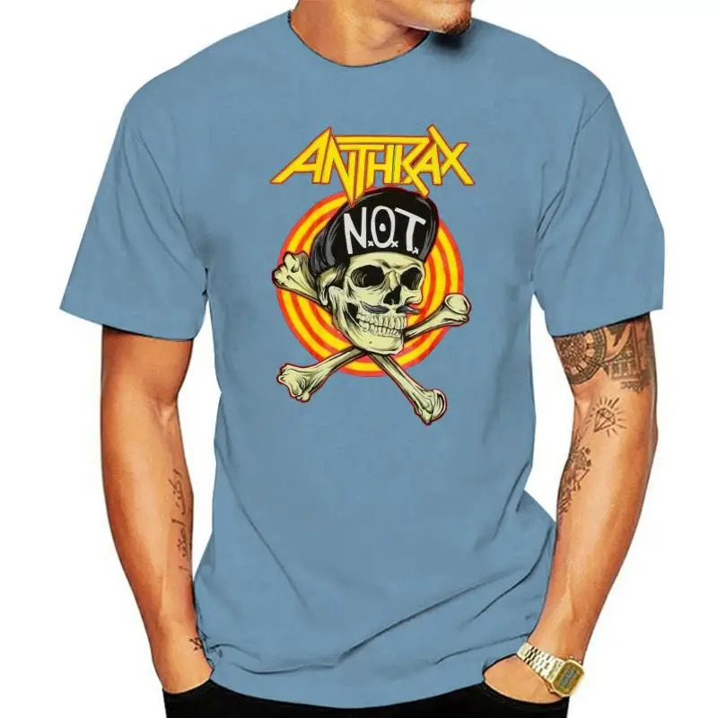 

Новая мужская футболка Anthrax, изысканная рубашка с металлическим покрытием, футболка оптом