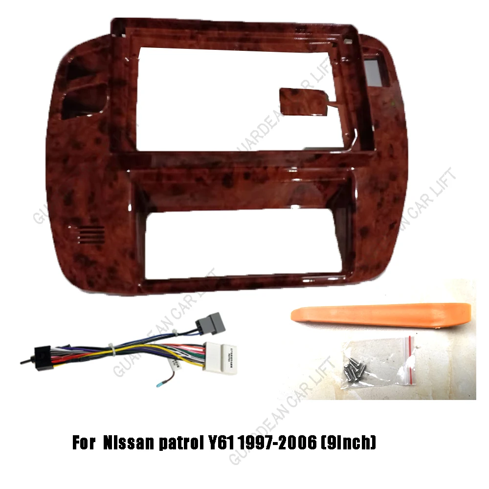

9-дюймовый автомобильный радиоприемник для Nissan Patrol 1997-2005 GPS MP5 Android стерео DVD-плеер 2 Din головное устройство панель приборной панели комплект отделки