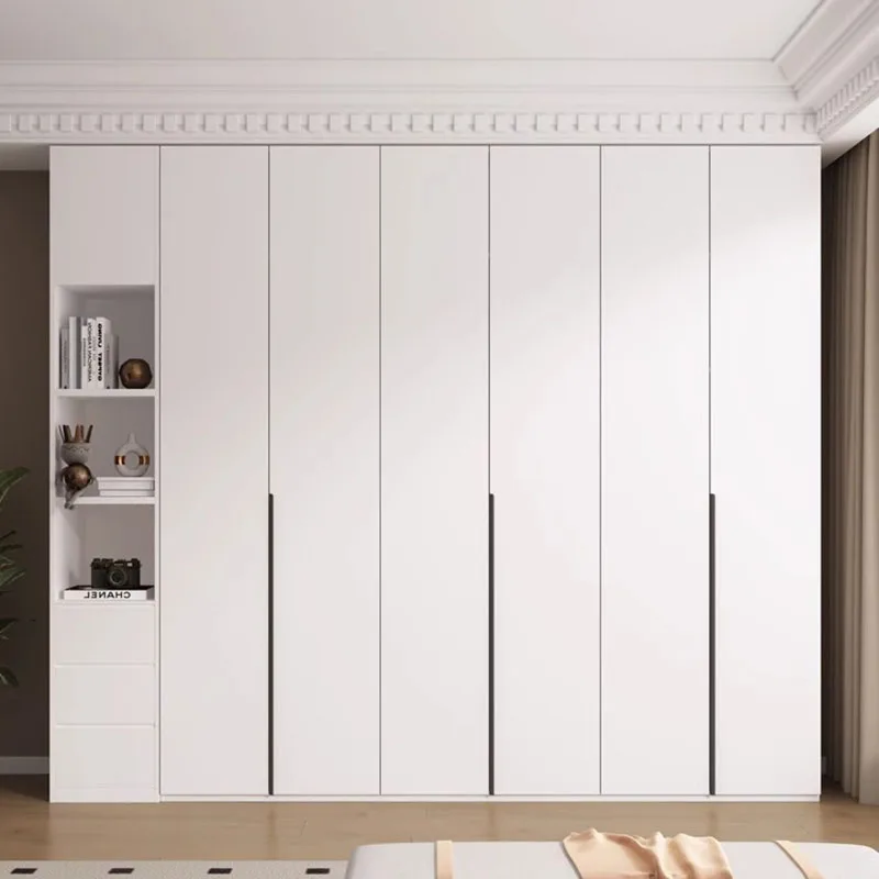 

Белый Европейский гардероб, современный роскошный большой органайзер для одежды, шкаф для хранения, мебель для спальни