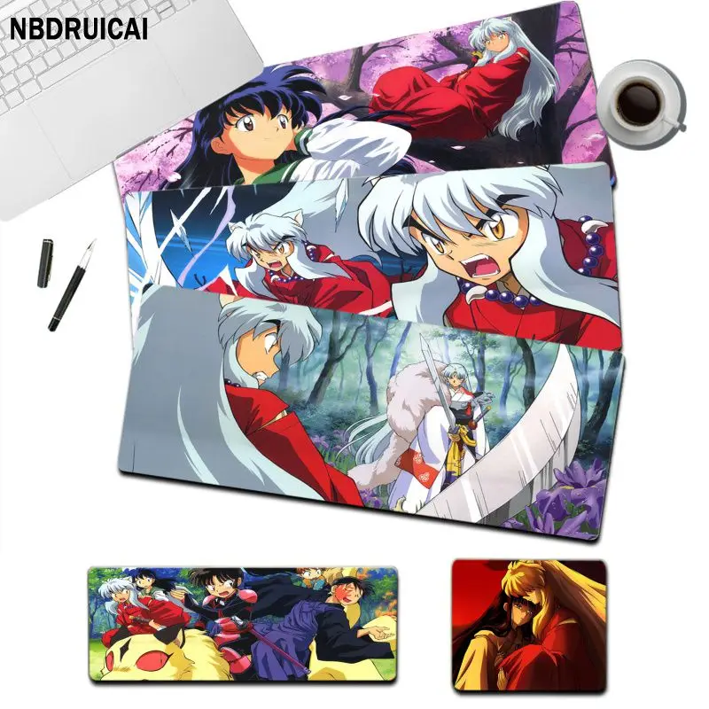 

Inuyasha New Gamer Speed Mice Retail Small Rubber Mousepad Size For Large Edge Locking Game Keyboard Pad