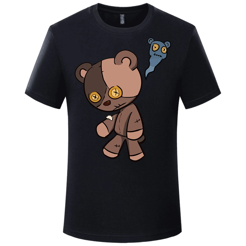 

Summer Sad Bear ​Cotton Men's T-shirt Short Sleeve Men Short Sleeve Printed T Shirt Top Tshirt Clothing Free Shipping