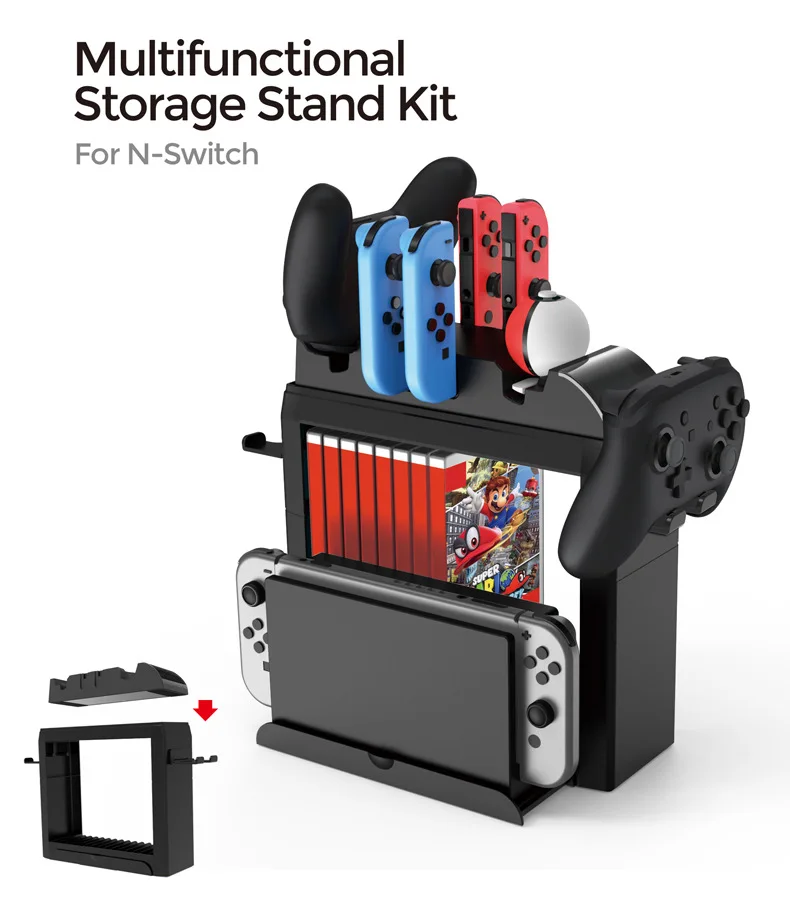

Integration Charging Dock Station Nintend Switch Joycon Charger For Nintendo Switch NS Joy-con Controller Storage Stand Holder