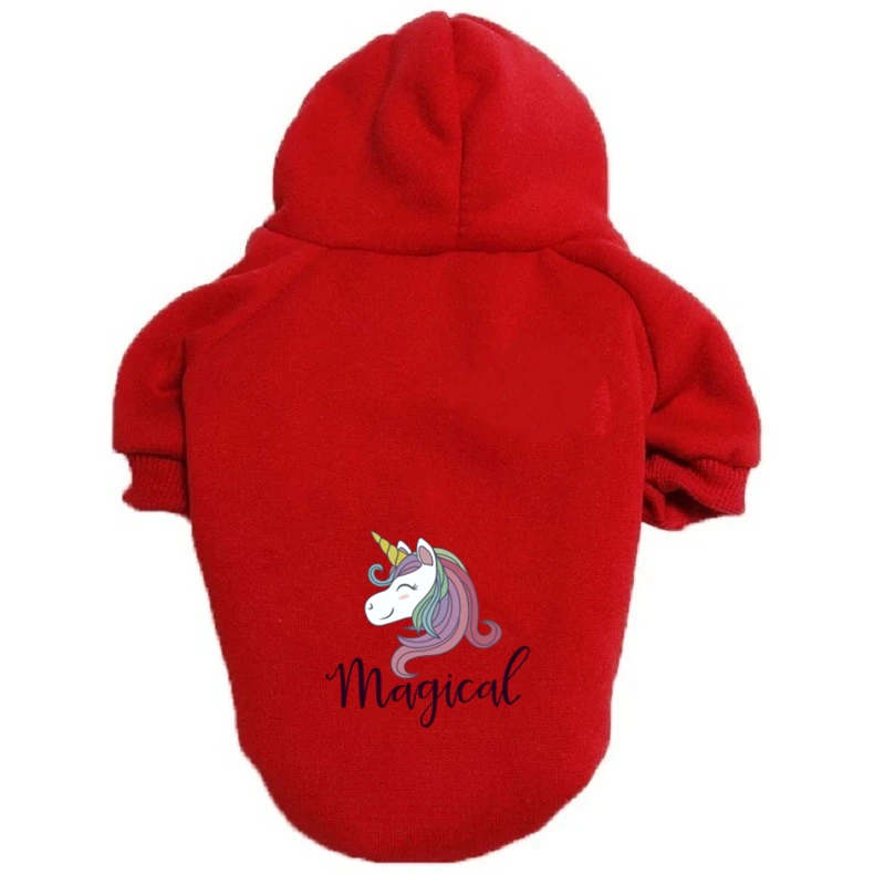 unicorn female women large dog hoodies cat sweet clothes autumn winter puppy Photograph accesorios designer chien
