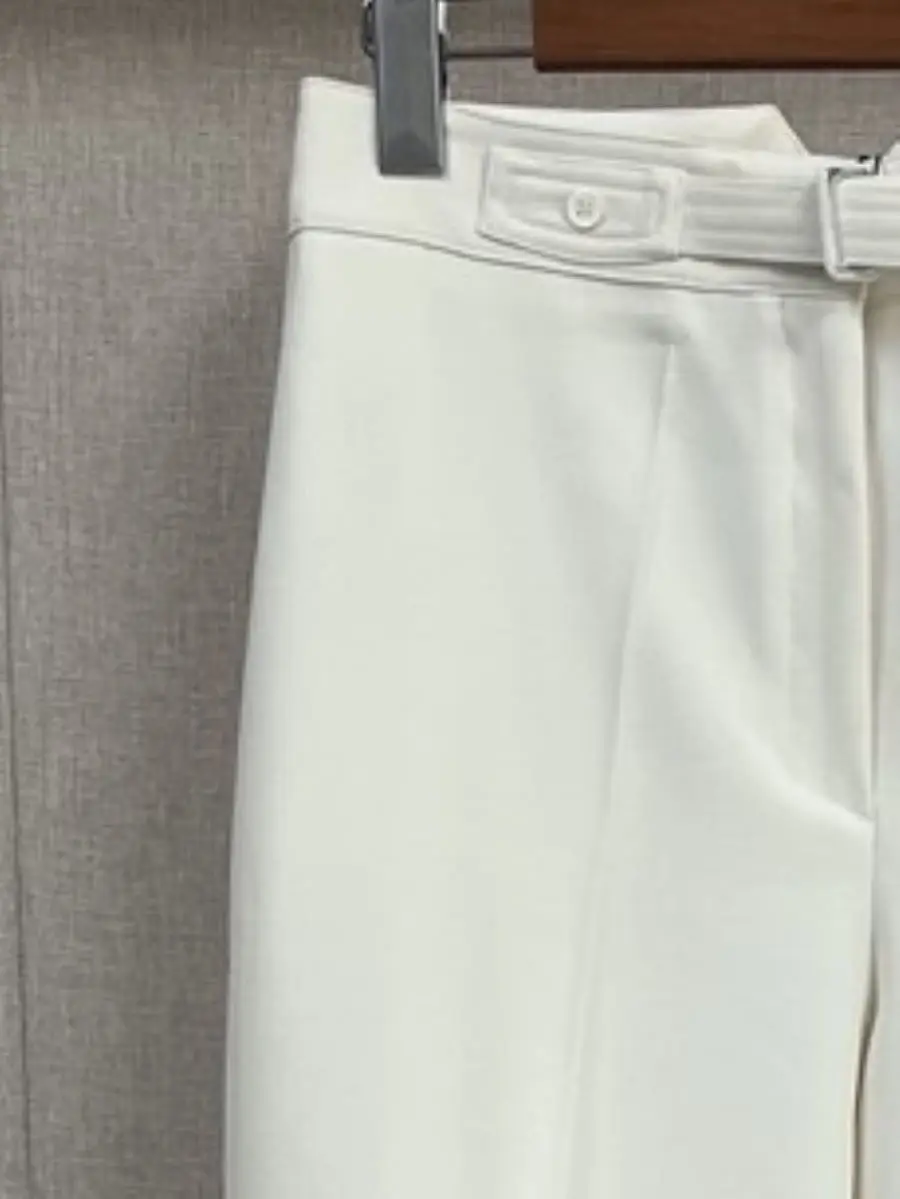 

Женские брюки однотонные высокие Прямые повседневные широкие брюки