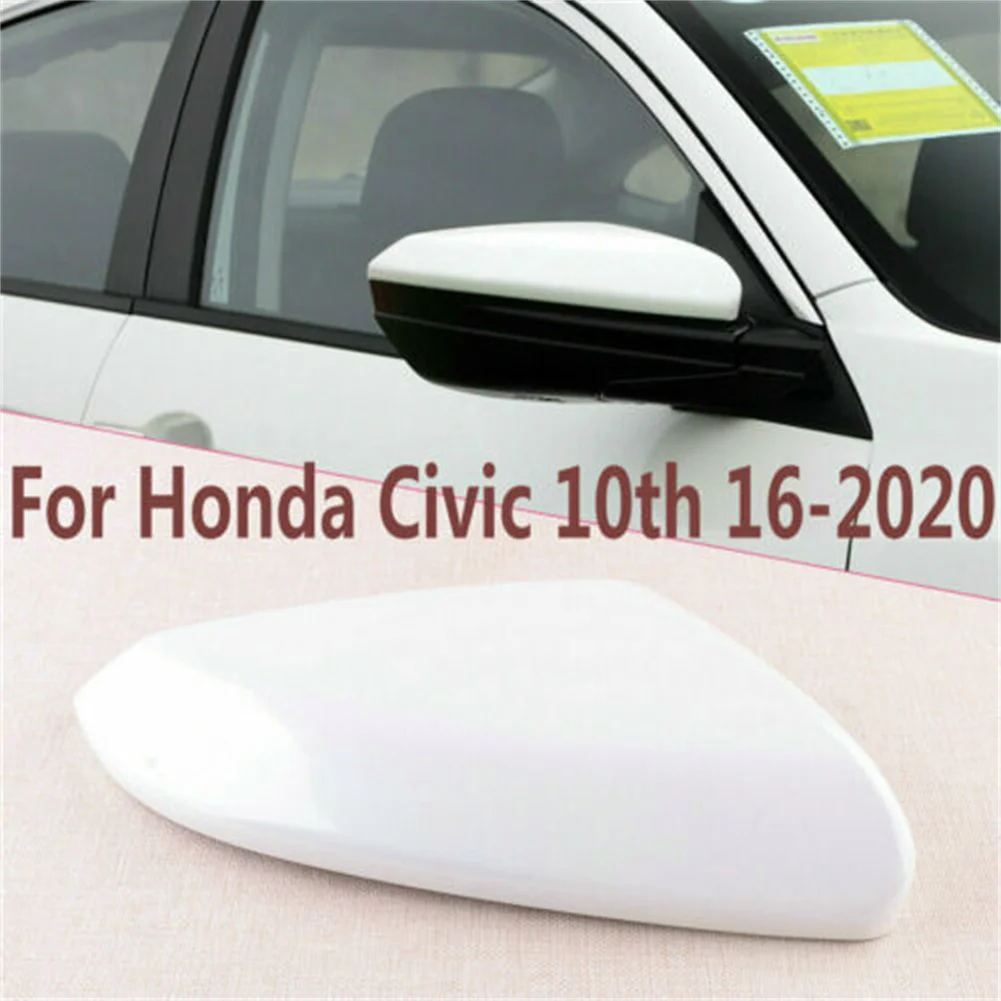 Weiß Auto Rechte Seite Rückspiegel Kappe Abdeckung Für Honda Civic 10th 2016-2020 Außen Teile Auto Zubehör