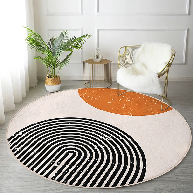 

Multi-Size Customizable Round Carpet Bathroom Bath Mats Decoration Home Carpet For Bedroom Rugs Living Room