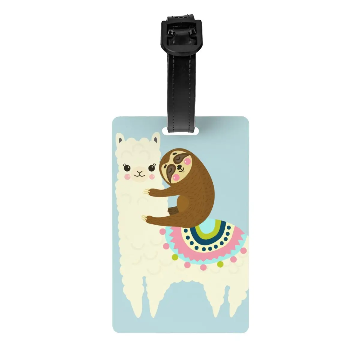 

Бирка для багажа, альпака, чемодан из ПВХ, аксессуары для путешествий, портативная Милая мультяшная бирка, ID-адрес, держатель для багажа, бир...