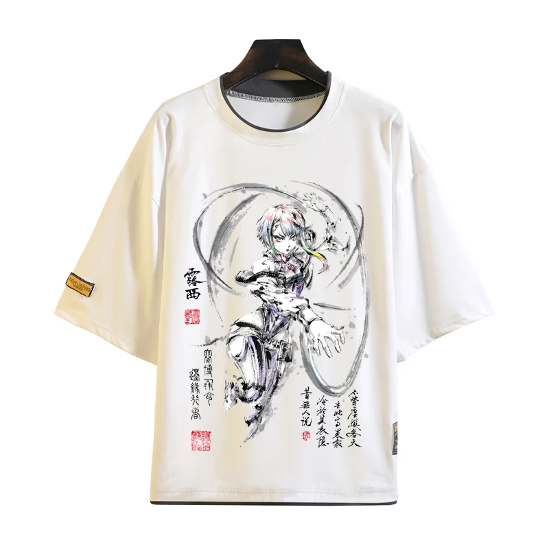 

Anime Cyberpunk Edgerunners Cosplay T-shirt casual fashion street print personality men and women Ink wash painting T-shirt