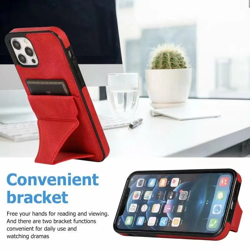 Ceny Etui Na IPhone 13 Etui Luksusowe Skórzane Etui Na Karty Fundas Capa Adsorpcja Na IPhone 13 Pro Mini Max Okładki Odwróć Pyłoszczelne
